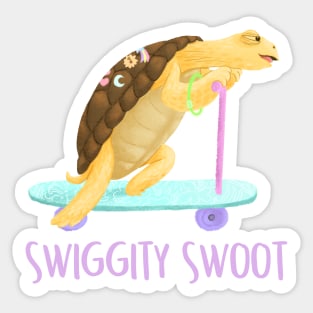 Skater Turtle Sticker